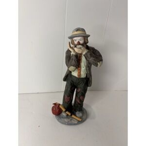 Emmett Kelly Jr. Collection, "THE TOOTHACHE"‎ Flambro. Porcelain figurine.